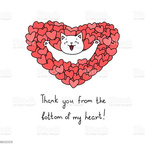 Thank You From The Bottom Of My Heart Stock Illustration Download