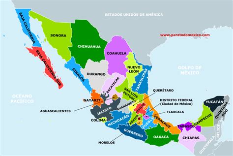 División Política De México Todo Sobre Su División Territorial