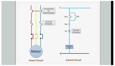 dol starter circuit diagram images
