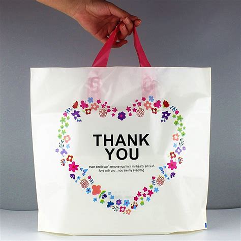 At ans plastic, we provide these thank you plastic bags in different. very good quality 0.14mm thickness Thank you design handle ...