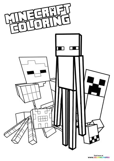 Minecraft Coloring Sheets For Kids