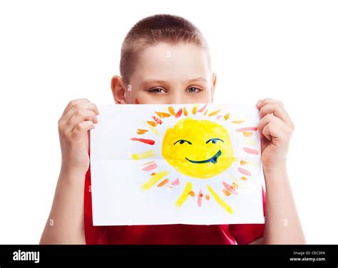 Happy Child Drawing Stock Photo Alamy