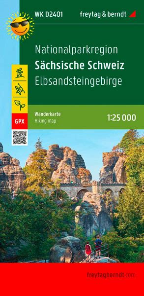 Wanderkarte Sächsische Schweiz Elbsandsteingebirge