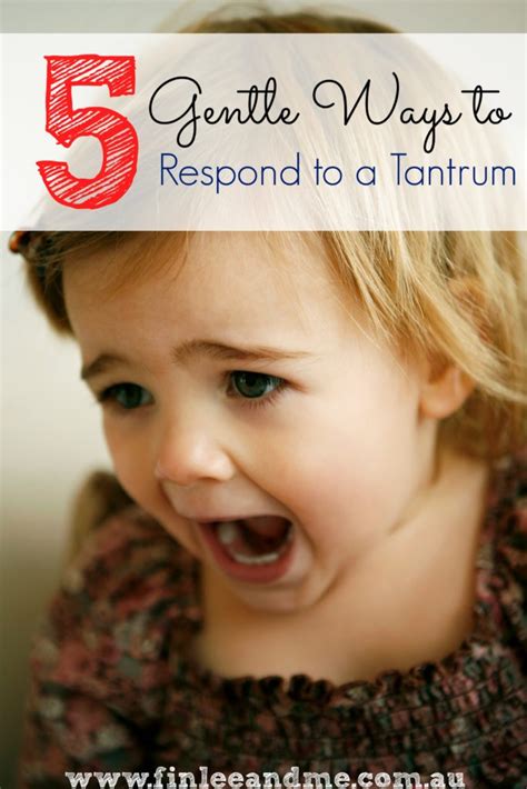 5 Gentle Ways To Respond To A Tantrum Positive Parenting Finlee And Me