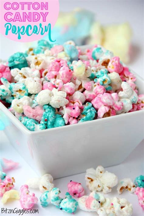 Cotton Candy Popcorn Candy Coated Popcorn Recipe With Sprinkles And