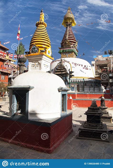 Kathesimbhu Stupa Kathmandu City Nepal Stock Image Image Of Ancient