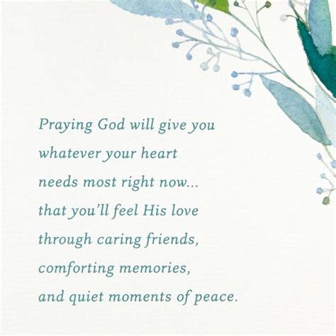 Whatever Your Heart Needs Most Religious Sympathy Card Sympathy Card Sayings Verses For