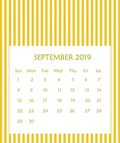 September 2019 Desk Calendar Calendar Printables Desk