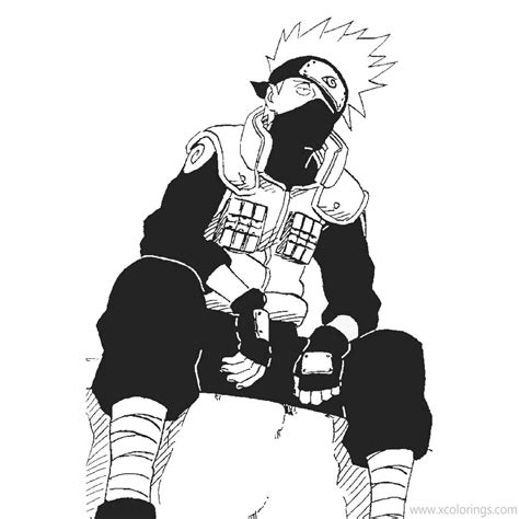 Best Ideas For Coloring Kakashi Coloring Pages Black And White