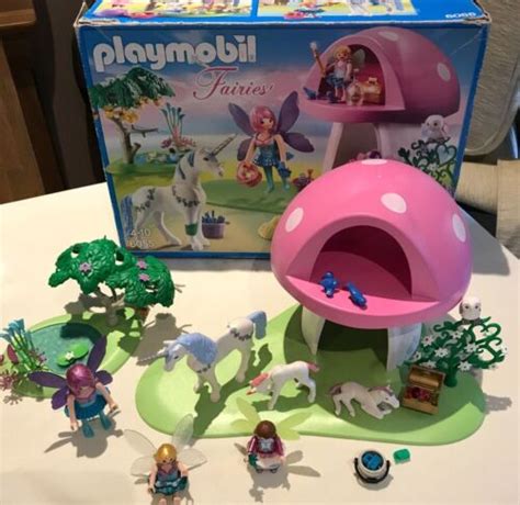 Playmobil 6055 Fairies Garden Play Set With Figures And Accessories