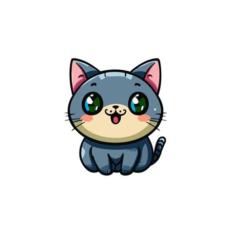 Premium Vector Cute Baby Cat Character Cartoon Smiles