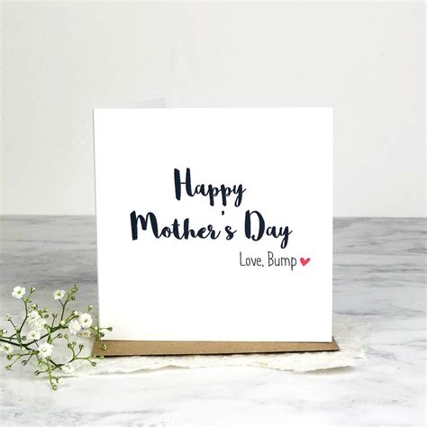 Happy Mothers Day From Bump Card By Jayne Tapp Design