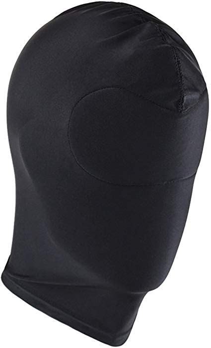 Agoky Black Breathable Blindfold Face Cover Spandex Zentai