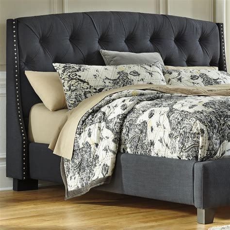 1:56 furniture fashion 14 689 просмотров. King/California King Upholstered Headboard in Dark Gray ...