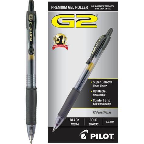 Pilot G2 Bold Point Retractable Gel Pens 1 Dozen Quantity Walmart