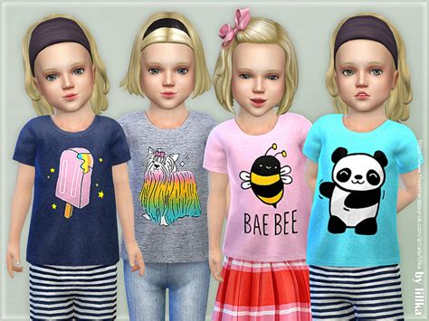 The Sims Resource T Shirt Toddler Girl P11