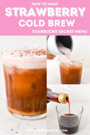 Strawberry Cold Brew Starbucks Secret Menu Drink At Home