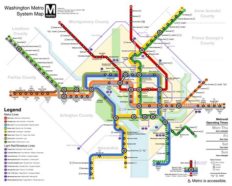 Printable Washington Dc Subway Map Printable Map Of The United States