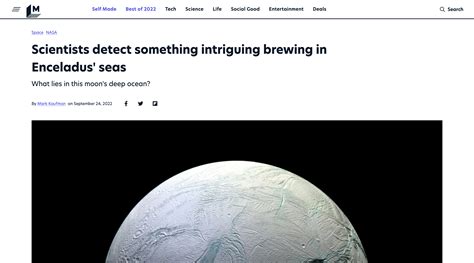 Showcase Example: Mashable - Tailwind CSS