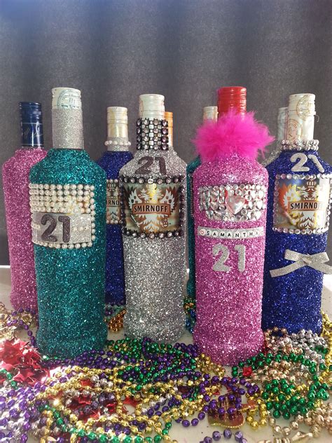 Glitter Bottles for a 21st Birthday Party | Party Ideas | Pinterest
