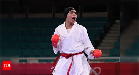 Egypt S Abdelaziz Wins Gold Medal In Women S 61kg Kumite Tokyo Olympics News Times Of India