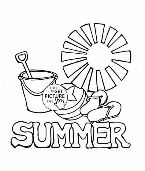 There's so much coloring to do! Free Preschool Summer Coloring Pages - Coloring Home