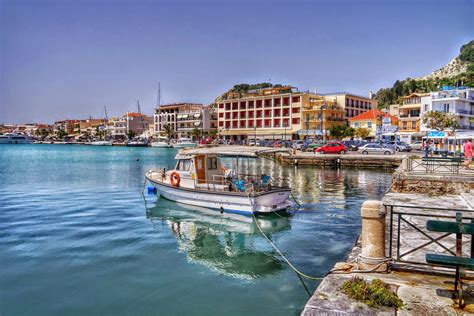 The Harbour At Zakynthos Town In The Greek Ionian Islands