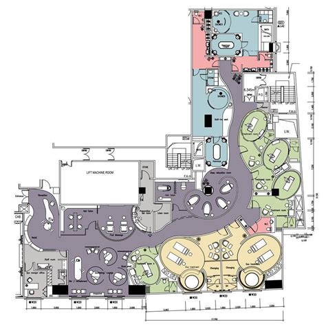 So Spa Layout Spa Interior Design Spa Design Hotel Plan
