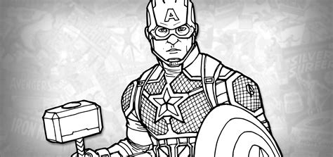 How To Draw Worthy Captain America Avengers Endgame Drawing