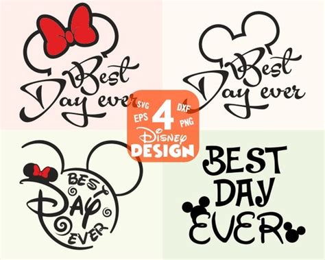 Best Day Ever Svg Disney Svg Und Png Instant Download Für Etsy
