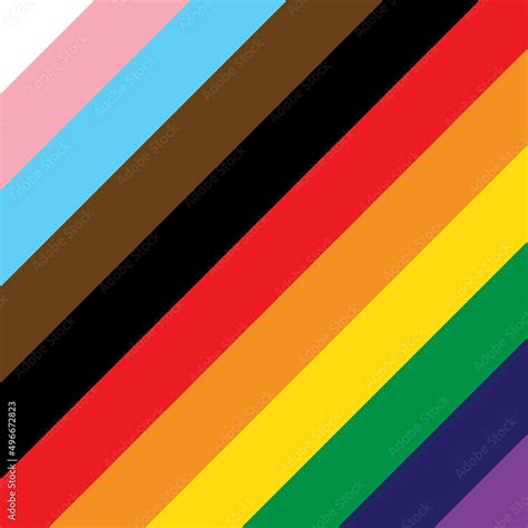 Pride Flag Background Inclusive Lgbtq Progress Pride Rainbow Flag