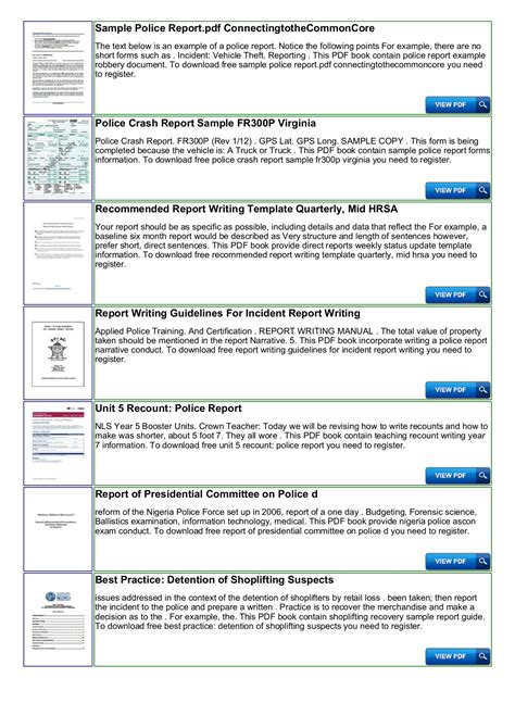 These reports are often passed on to other policemen or crime scene specialists, who use them as a factual basis for investigating the crime. Crime Report Sample Of Police Blotter | HQ Template Documents