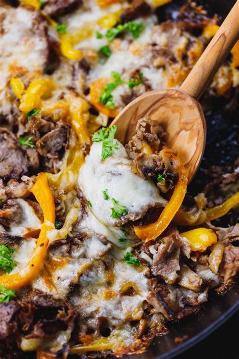 Low Carb Philly Cheesesteak Skillet Cooking Lsl