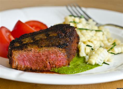 I'd like to make this recipe for my family for christmas, 2008. Grilled Spice-Rubbed Beef Tenderloin Filets With Chimichurri | HuffPost