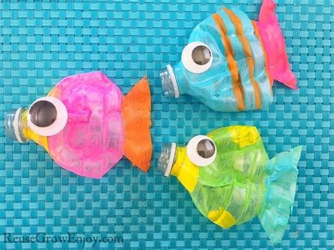 Plastic Bottle Fish Craft Reuse Grow Enjoy