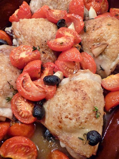 Lancashire Food Baked Chicken With Tomatoes And Olives For Nigel