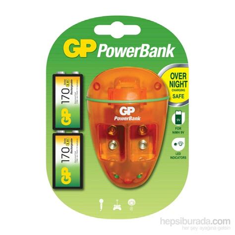 Gp Powerban Pb09 Special 9v Pil Şarj Cihazı 170mah 9v Pil Fiyatı