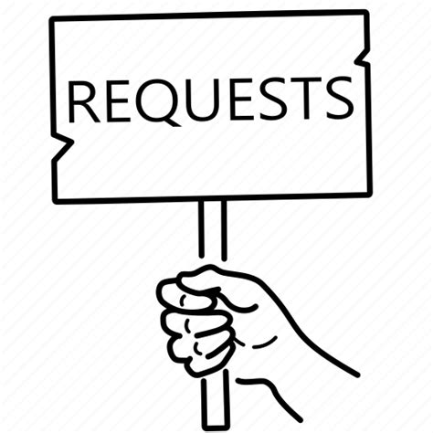 Baner Hand Holds Request Request Information User Icon Download