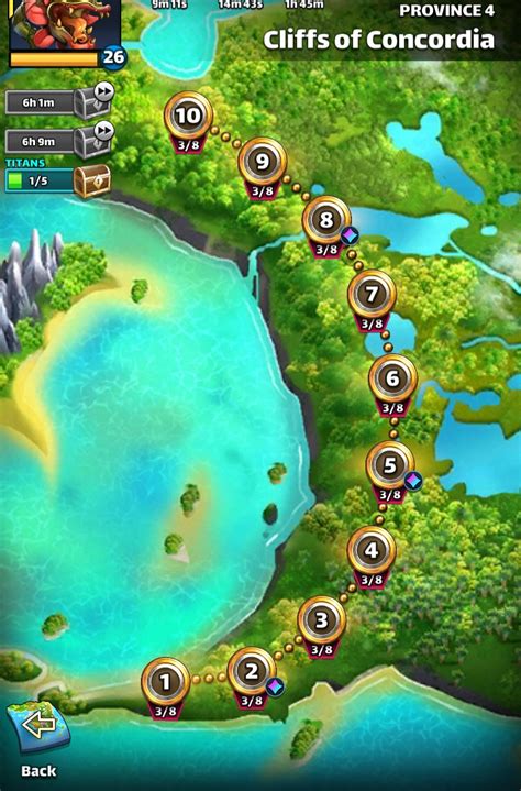 At the time of creation, the developers of the game noted on their facebook page that they did not have a guide available as they were working on game development. S2: Province 4 | Empires and Puzzles Wiki | Fandom