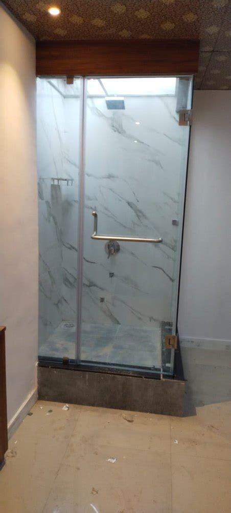 bathroom shower glass partition shape quadrant and offset at rs 550 sq ft in pune