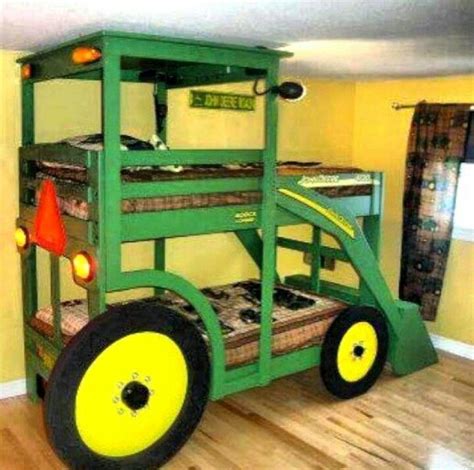 Now we just need our own place!!! Tractor Bunk beds | Kid beds, Kids room, Cool bunk beds