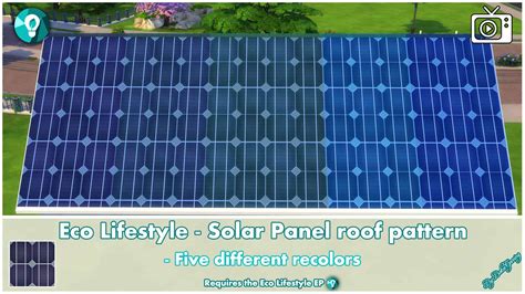 The sims 4 eco lifestyle free download pc game in direct link and torrent. Eco Lifestyle - Roof Pattern - Solar Panels - Sims 4 Mod ...