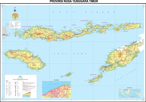 Peta Ntt Lengkap Dengan Kabupaten Dan Kota Tarunas
