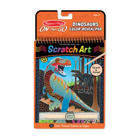 30514 Scratch Art Dinosaur Color Reveal Pad Happy Blocks And Toys