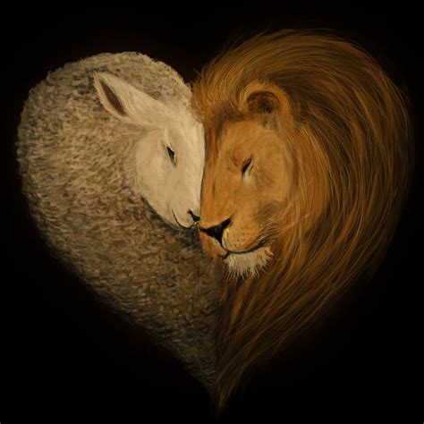 Lion And Lamb Lion And Lamb Jesus Art Lion Of Judah