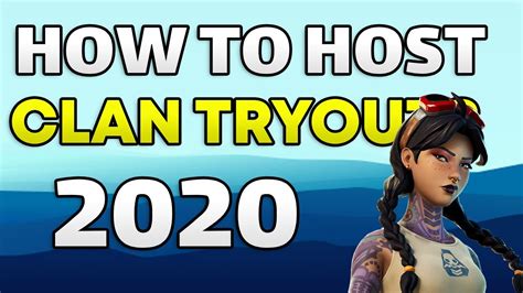 Host Your Own Clan Tryouts Fortnite Clan Tryouts 2020 Youtube