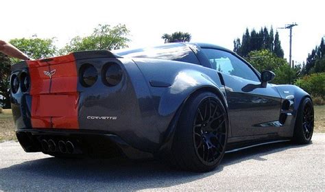 Zr1 Extreme Style Wide Carbon Fiber Rear Quarter Panels For C6 Corvette