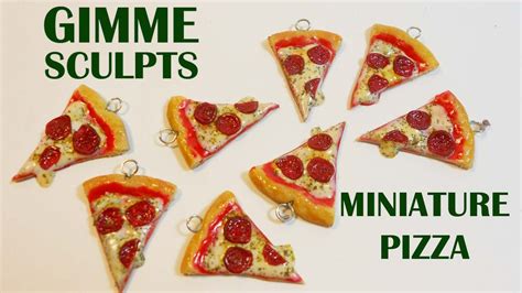 Gimme Sculpts Polymer Clay Pizza Charms Youtube