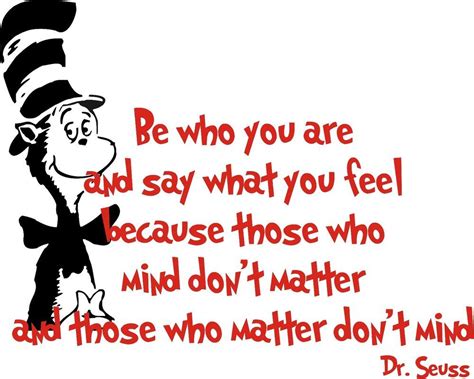 Dr Seuss Kids Room Wall Art Decal Quotes Be Who You Are And Say What