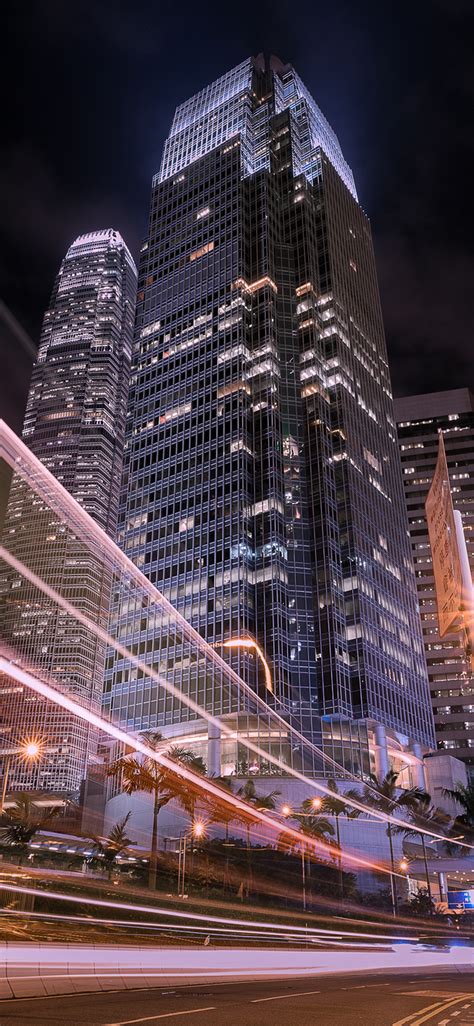 Apple Iphone Wallpaper Oa71 City Night View Building